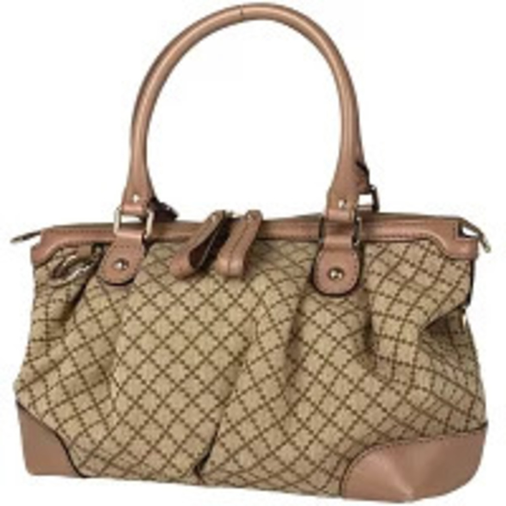 Gucci GG Sukey 2way Shoulder Bag canvas beige pink